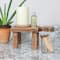 Hello Honey® 9.5" Small Wood Pedestal with Handle